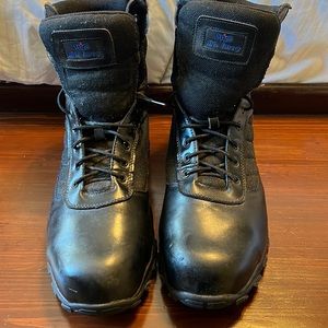 My. Emey Boots. Size 13, Width 4E, Black, Steel Toe